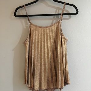 Silence + noise shimmer top